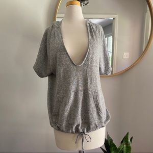 NY&Co: Hooded Short Sleeve Top